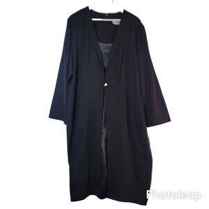 Lorenzo Vintage Black Coat-Dress